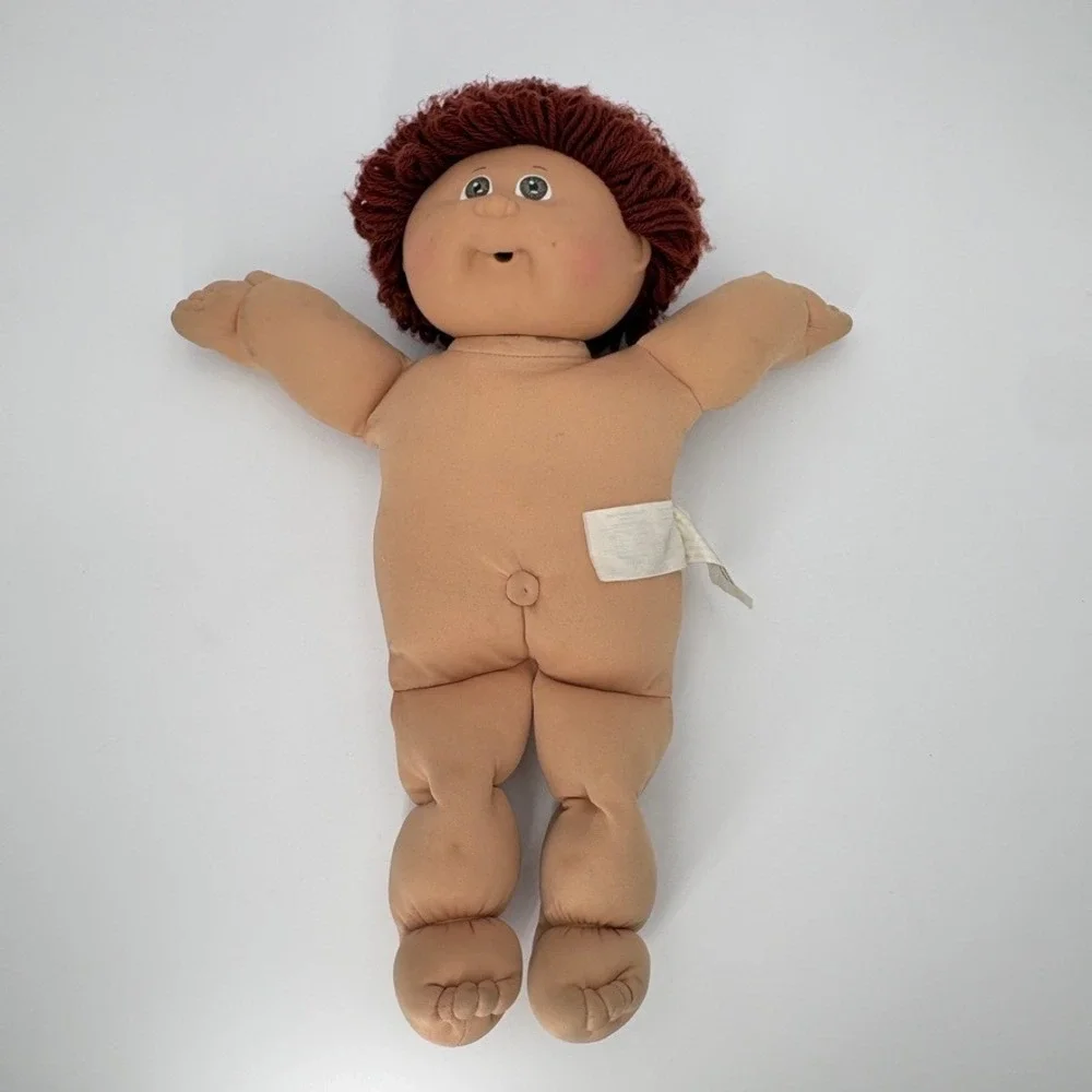 Vintage 1985 Cabbage Patch Kids Boy Doll Coleco HM4 OK Auburn Hair Brown Eyes